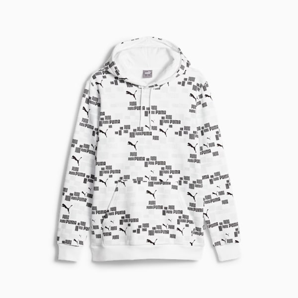 White printed hoodie 2025 mens
